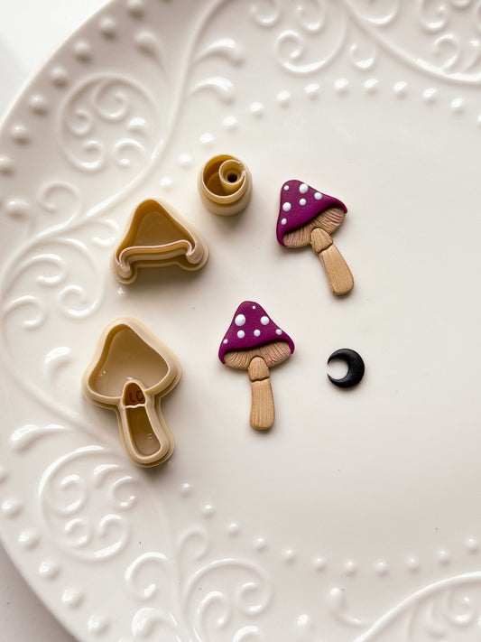 Mystical Mushroom & Moon Clay Cutter Set