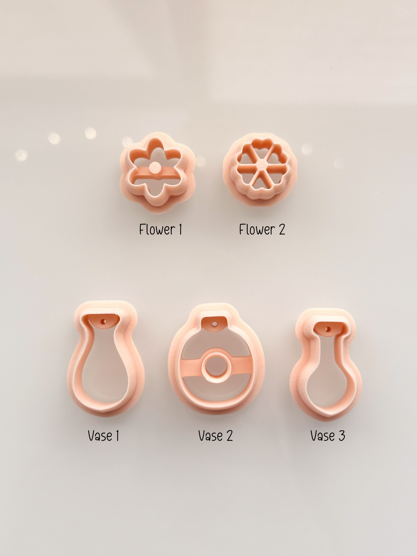 Flower + Vase Clay Cutters