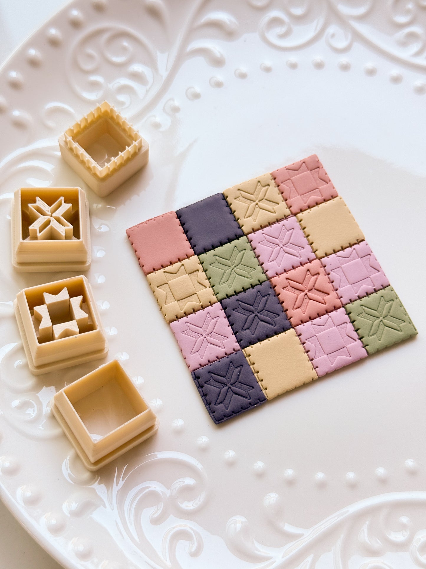 Quilt Builder Medium Clay Cutter Set