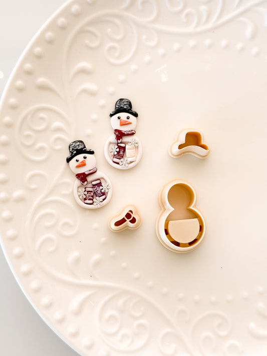 Snowman Bookshelf Clay Cutter Set