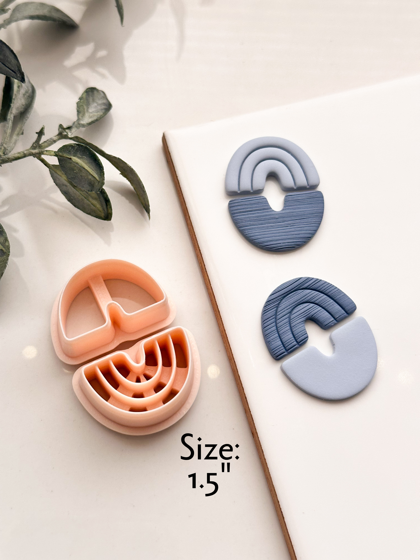 Embossed Rainbow Double Clay Cutter Set