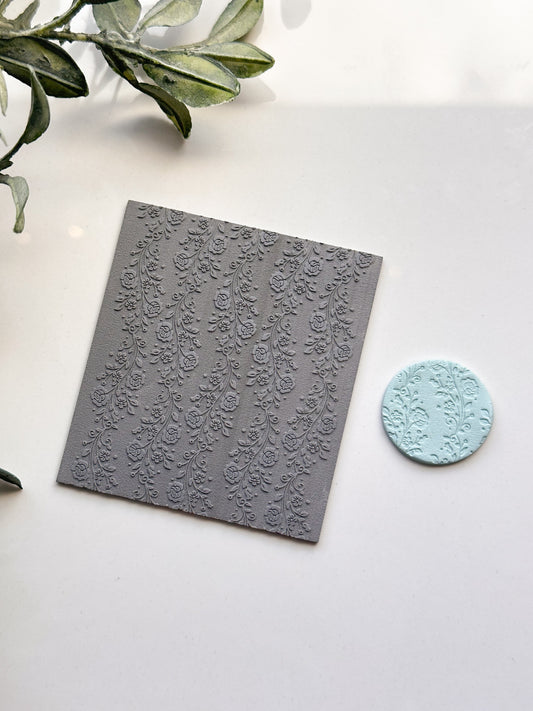Flower Vines Debossed Texture Mat