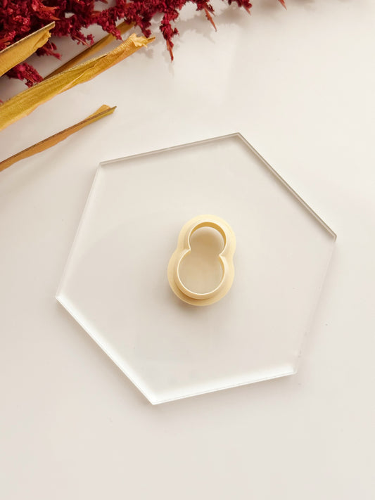 Emporte-pièce en argile en forme de bonhomme de neige