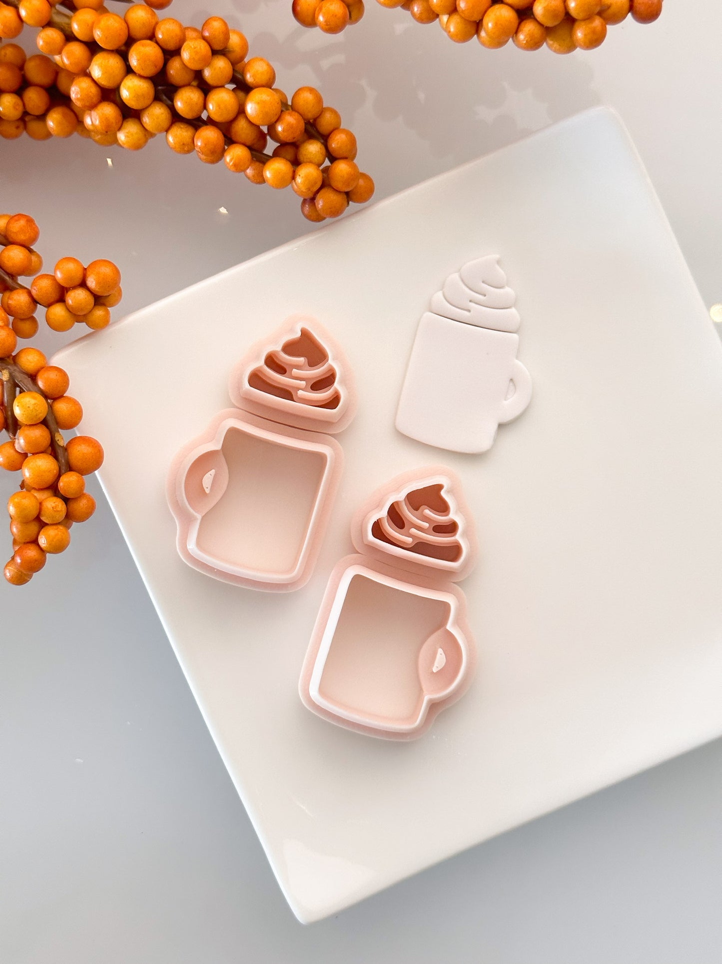 Mugs + Whipped Cream Clay Cutter Set