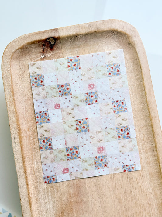 Quilted 3 Transfer Sheet