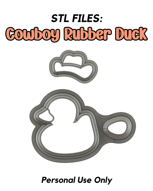 Cowboy Rubber Duck STL FILE