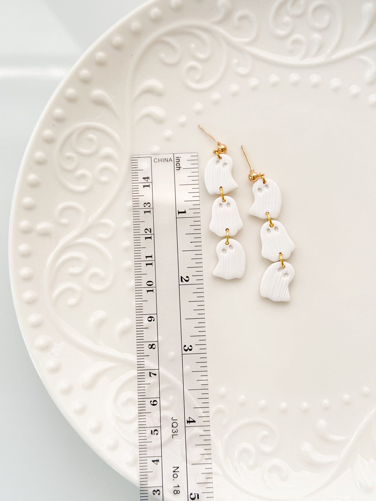 Triple Ghosts Dangle Clay Cutter Set