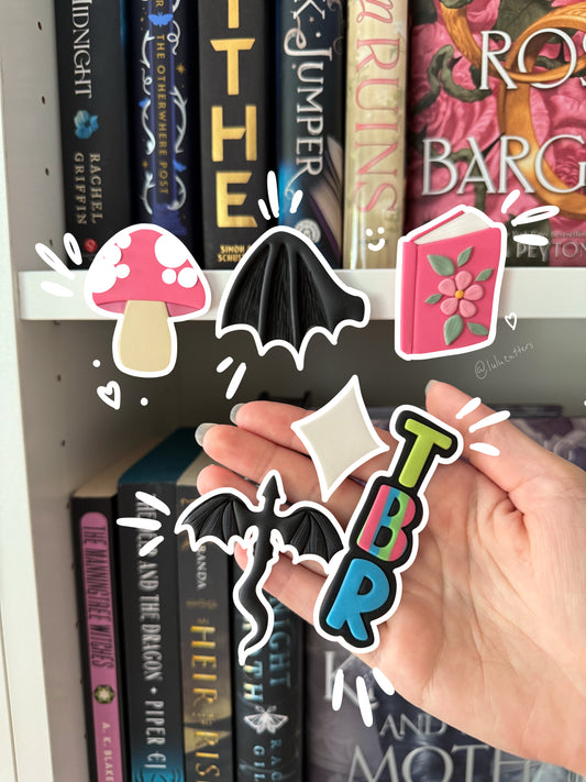 BOOKSHELF DECOR Clay Cutters