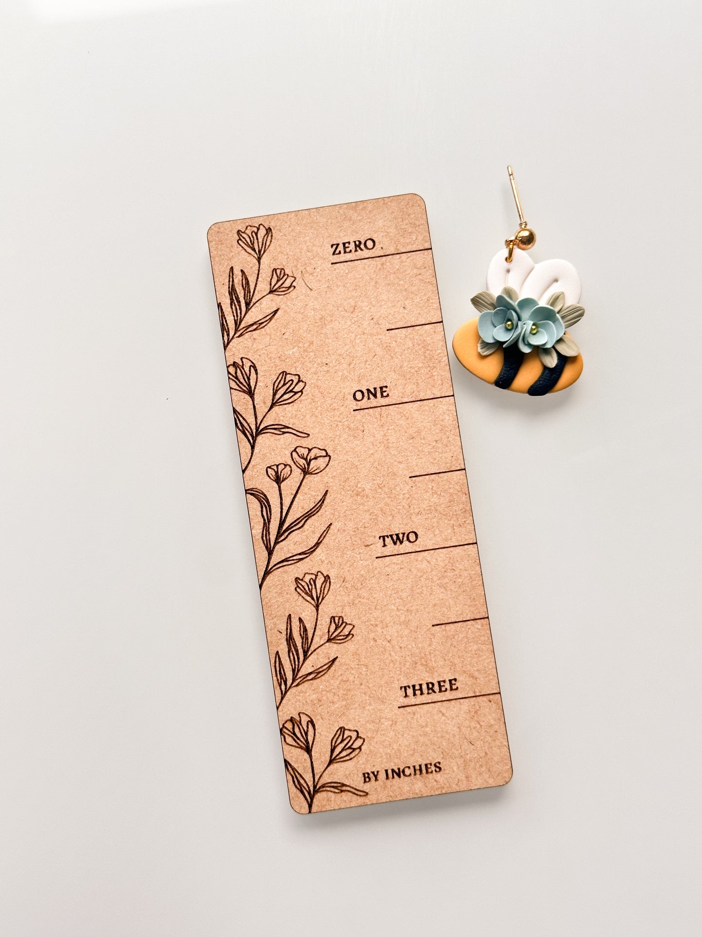 Boucles d'oreilles abeilles fleuries