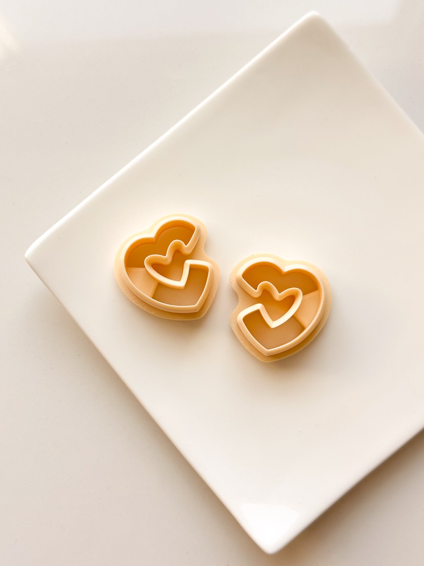 Heart Hoops Mirrored Clay Cutters