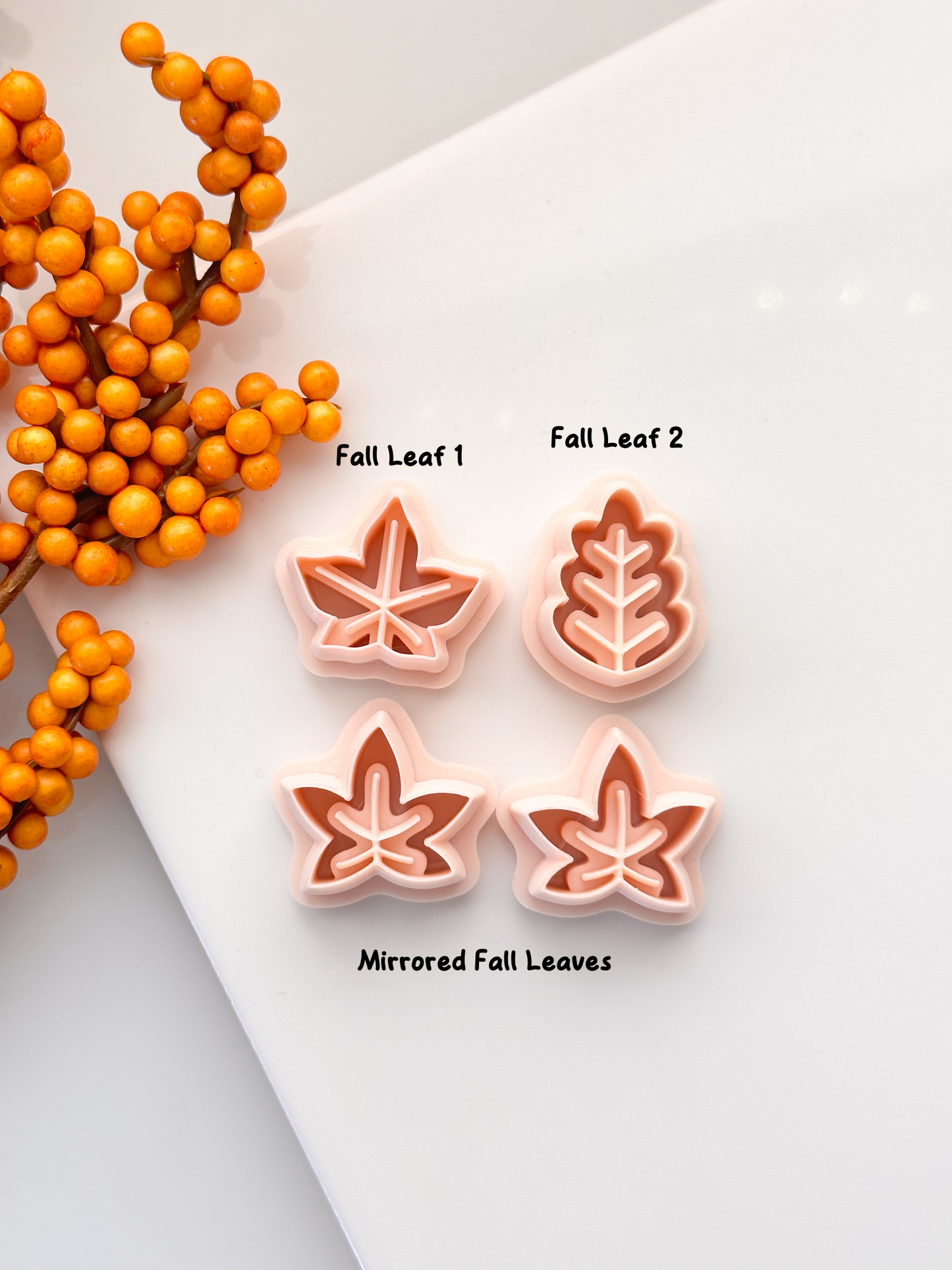 Emporte-pièces en argile en forme de feuilles d'automne