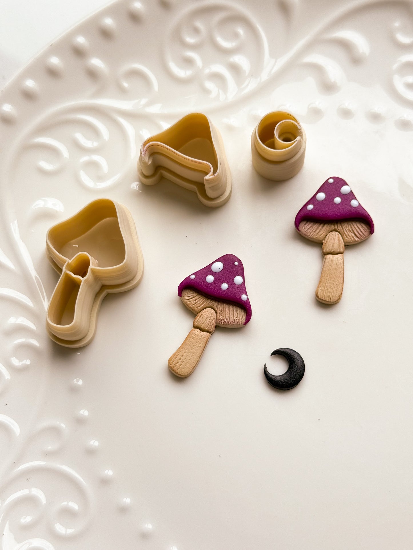 Mystical Mushroom & Moon Clay Cutter Set