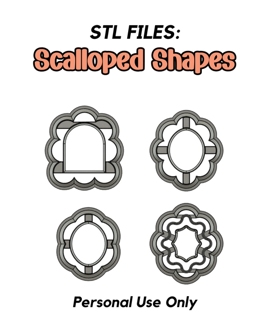 Scalloped Shapes STL FILE