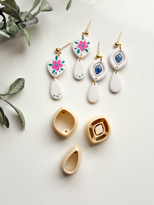 Soft Diamond Drop Set Clay Cutter