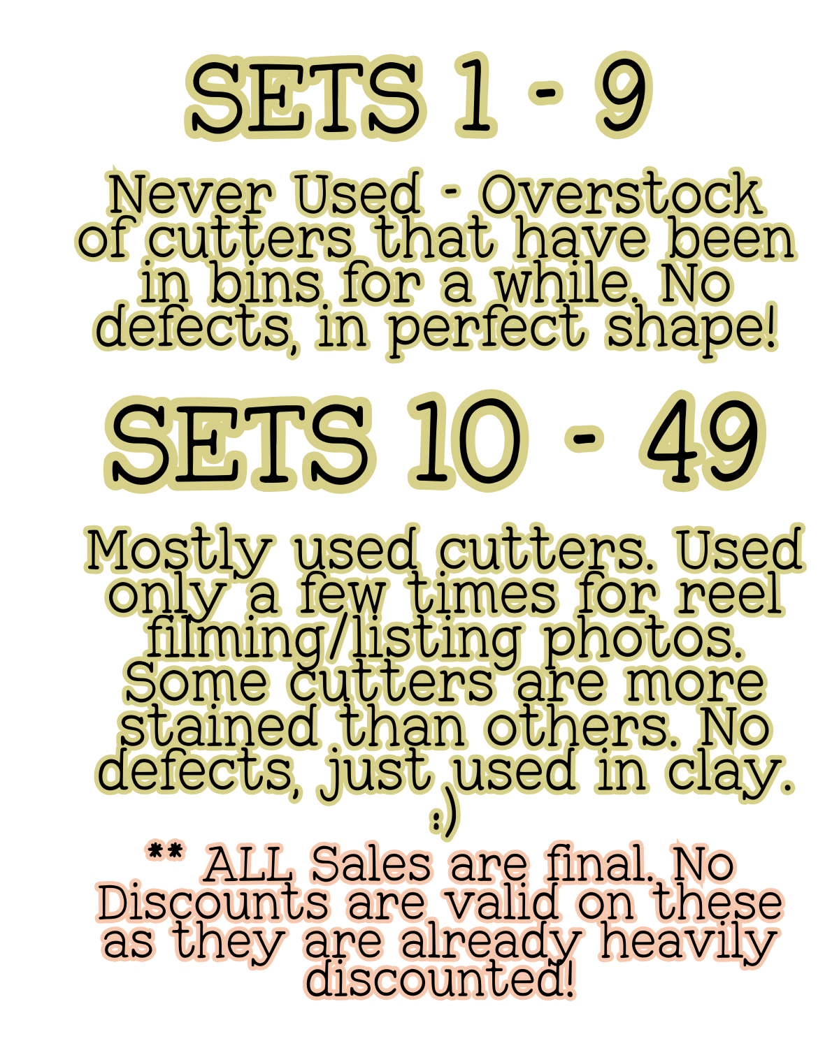 Clay Cutter Destash! 2025