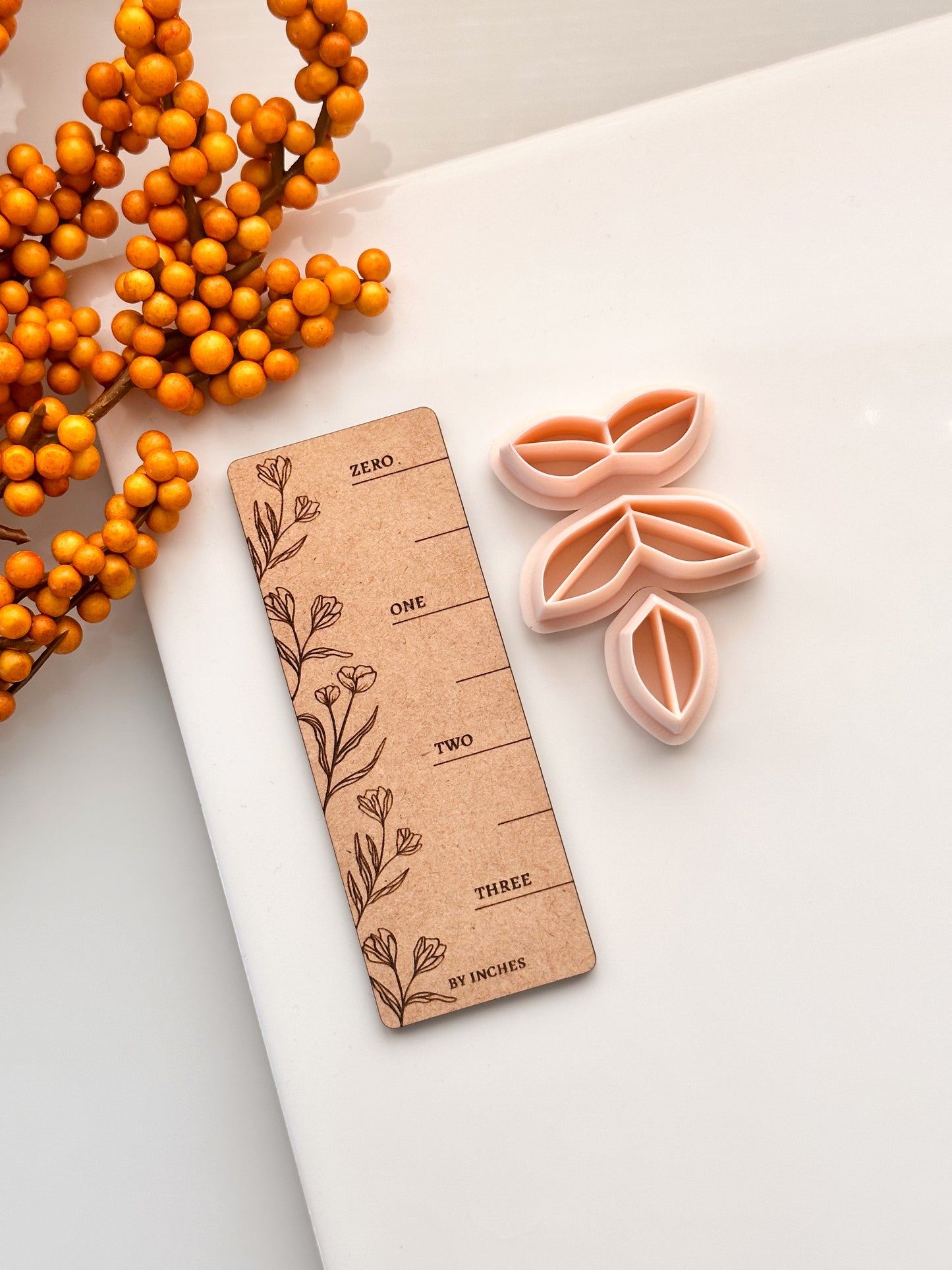 3 Piece Leaf Dangle Clay Cutter Set