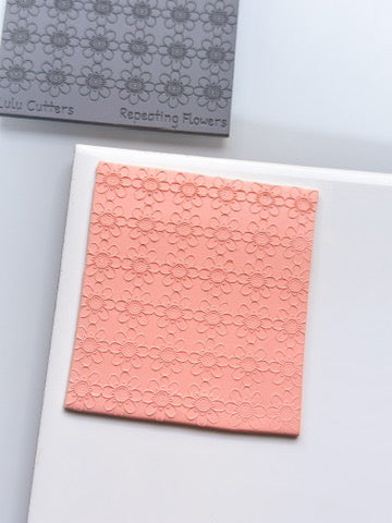 Repeating Flowers Texture Mat
