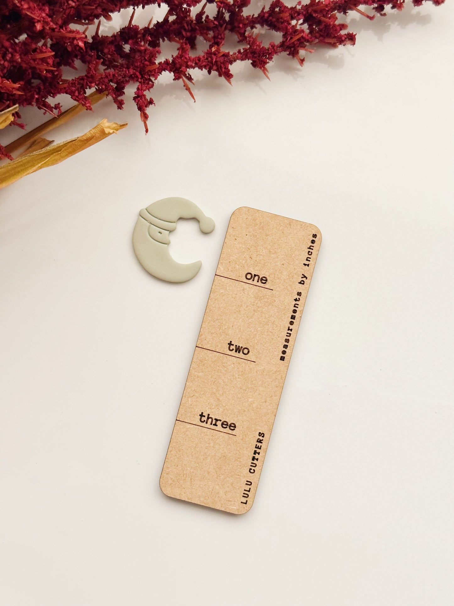 Crescent Santa Mirrored Clay Cutter Set