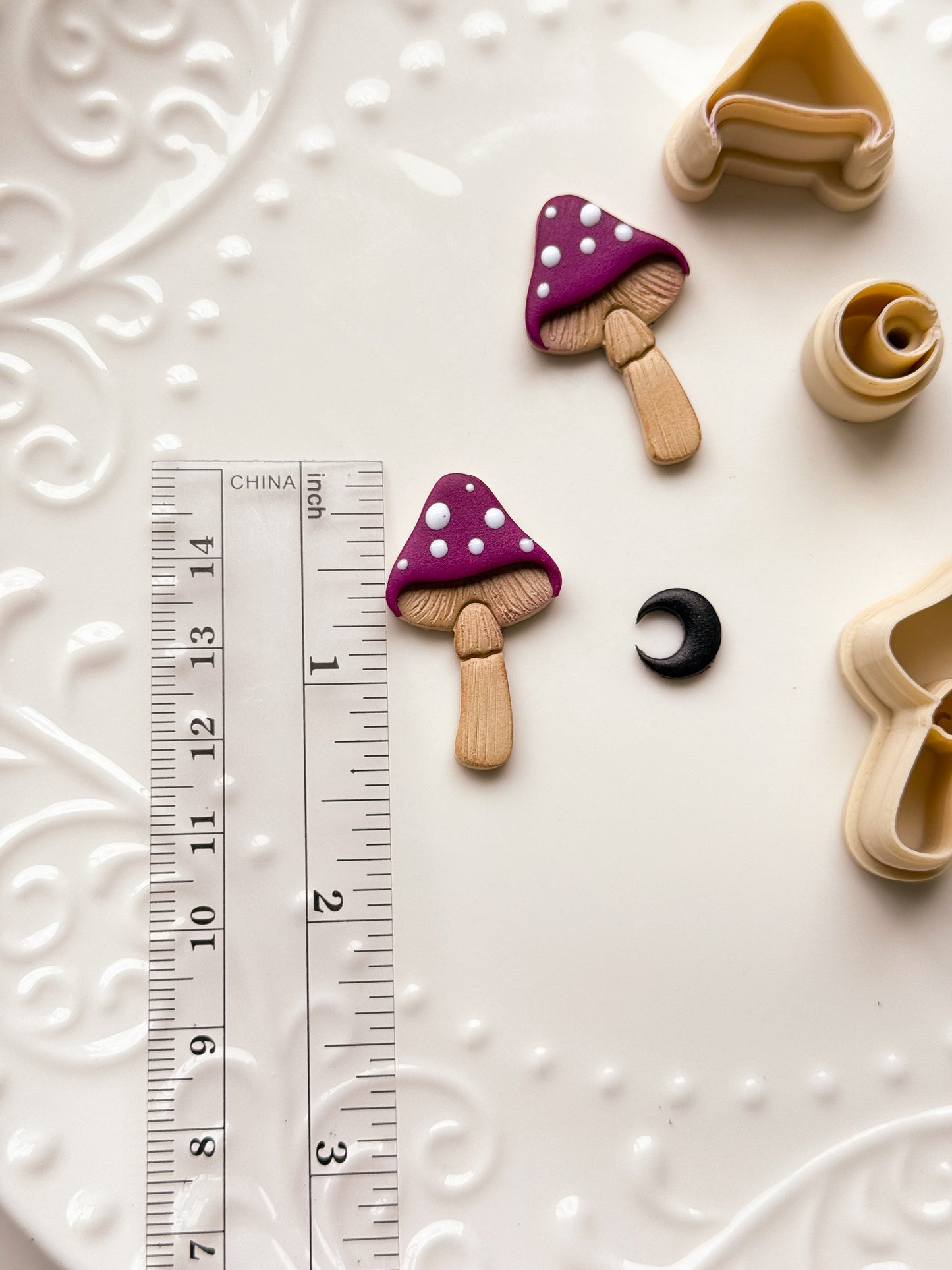 Mystical Mushroom & Moon Clay Cutter Set