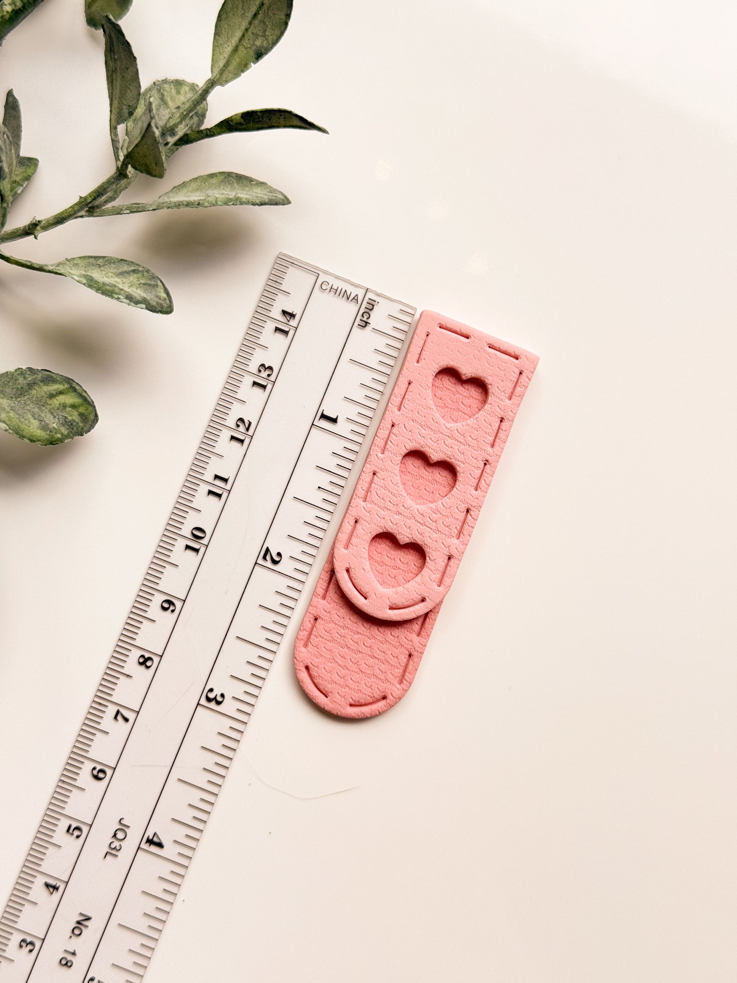 Narrow Stitched Stack Bookmark Clay Cutter