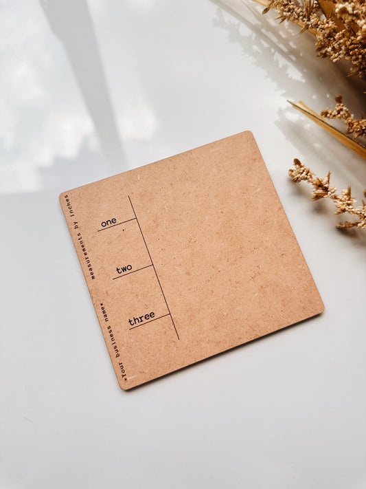 Ensemble règle et planche à dessin pour bijoux