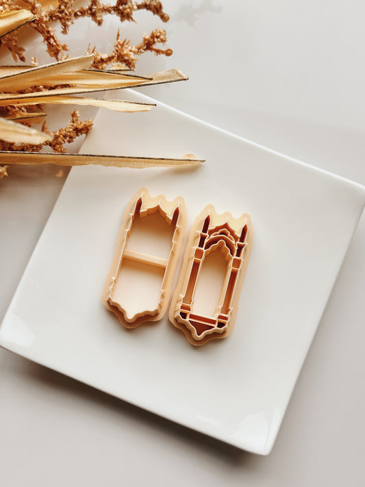 Lot de 2 emporte-pièces pour fenêtre gothique