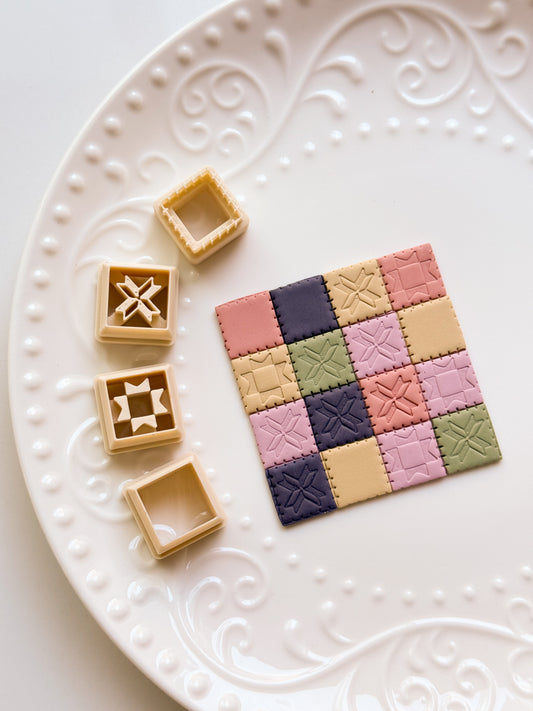 Quilt Builder Medium Clay Cutter Set