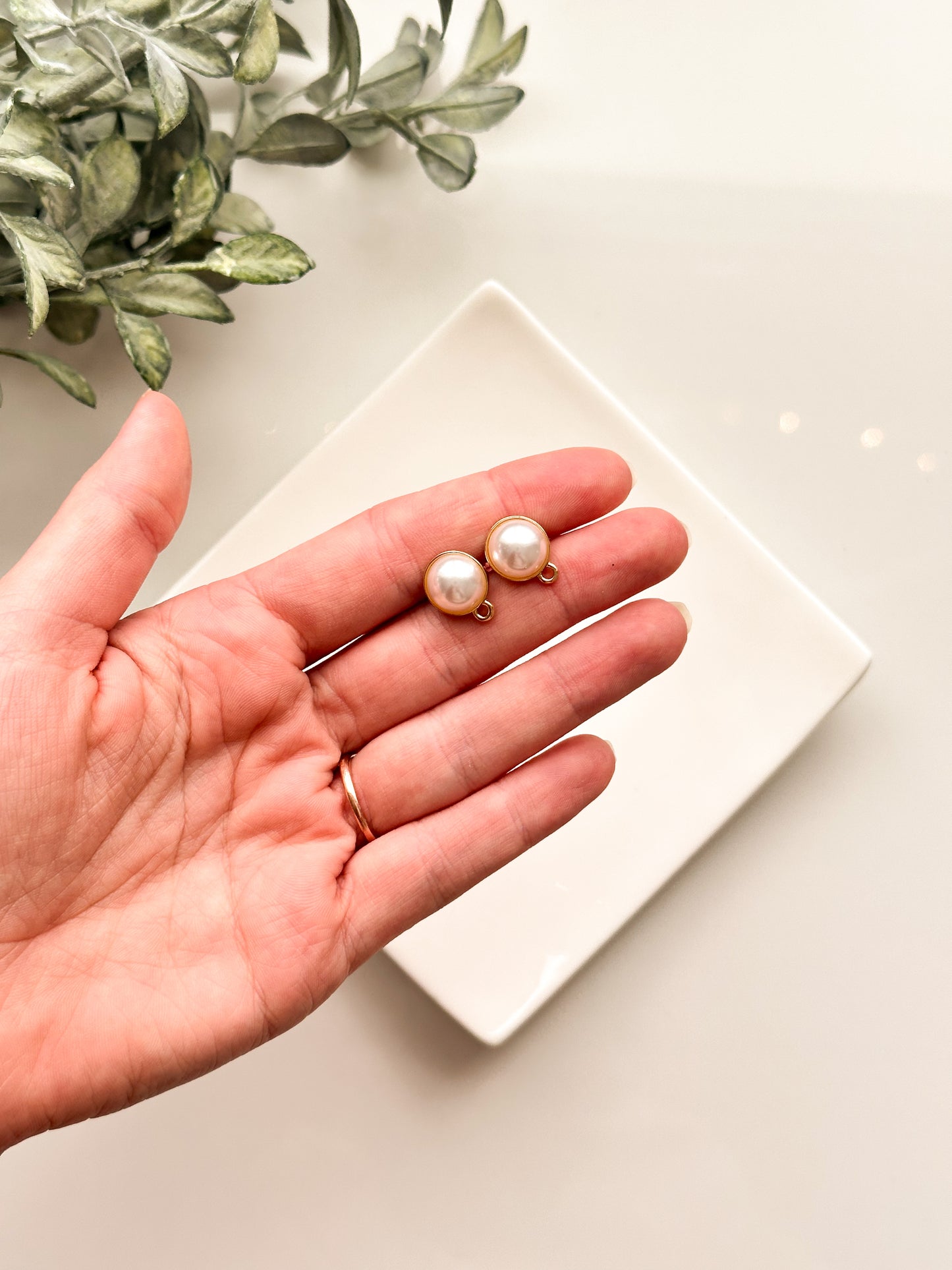 Tige en alliage de perles (2 pièces)