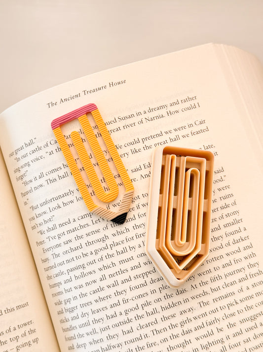 Pencil Paperclip Bookmark Clay Cutter