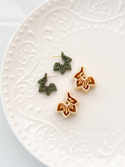 Embossed Leaf Hoop Clay Cutter