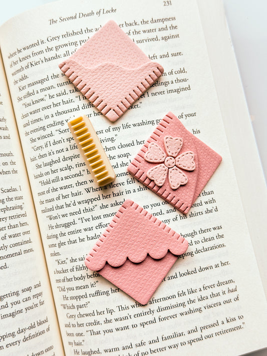 Stitch Corner Stamp For Corner Bookmark Clay Cutter (Stamp Only)