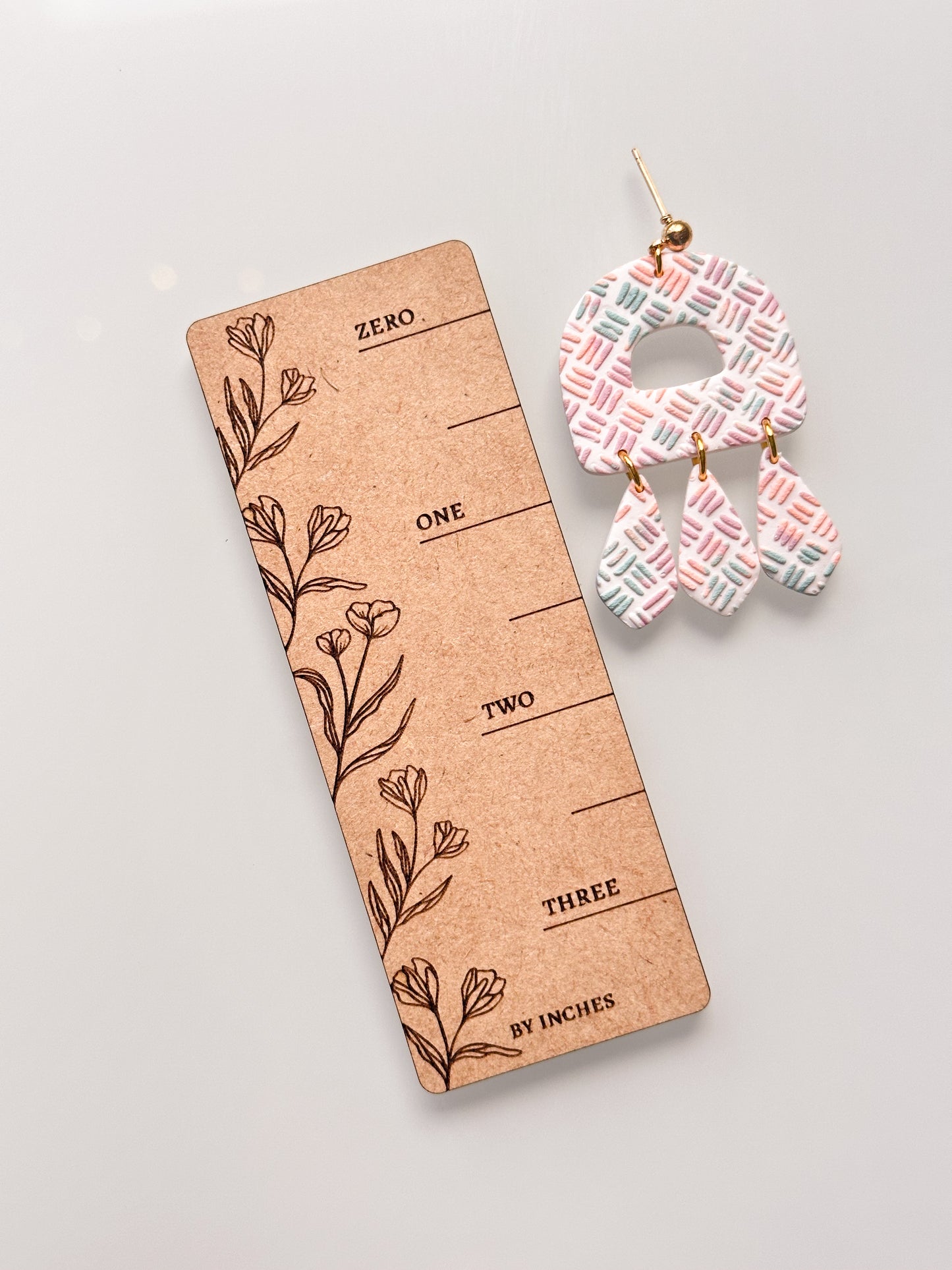 Boucles d'oreilles à motifs multicolores