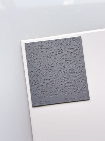 Flowers & Swirls Texture Mat