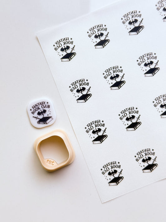 Fantasy Book Club Transfer + Clay Cutter Combo