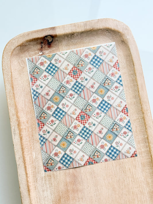 Quilted 6 Transfer Sheet