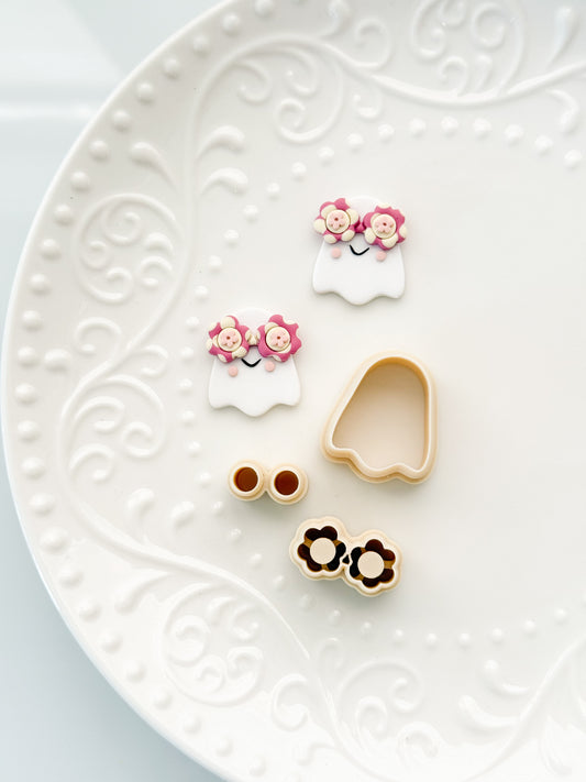 Groovy Ghost + Sunglasses Clay Cutter Set