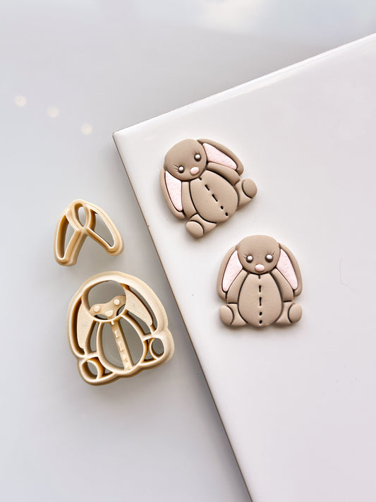 Stuffed Rabbit Clay Cutter Set