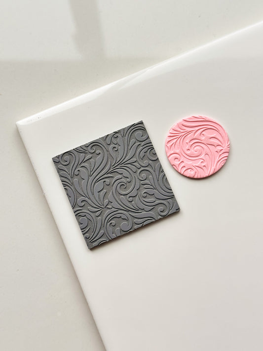 Tourbillonnant | Mini carré texturé