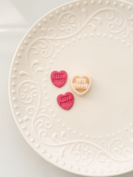 Stay Spooky Heart Clay Cutter (R)