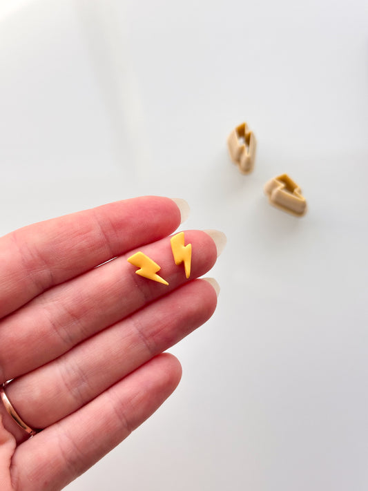 Lightning Bolt Studs Clay Cutters