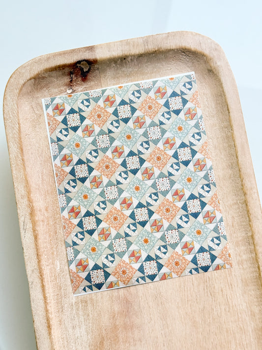 Quilted 4 Transfer Sheet