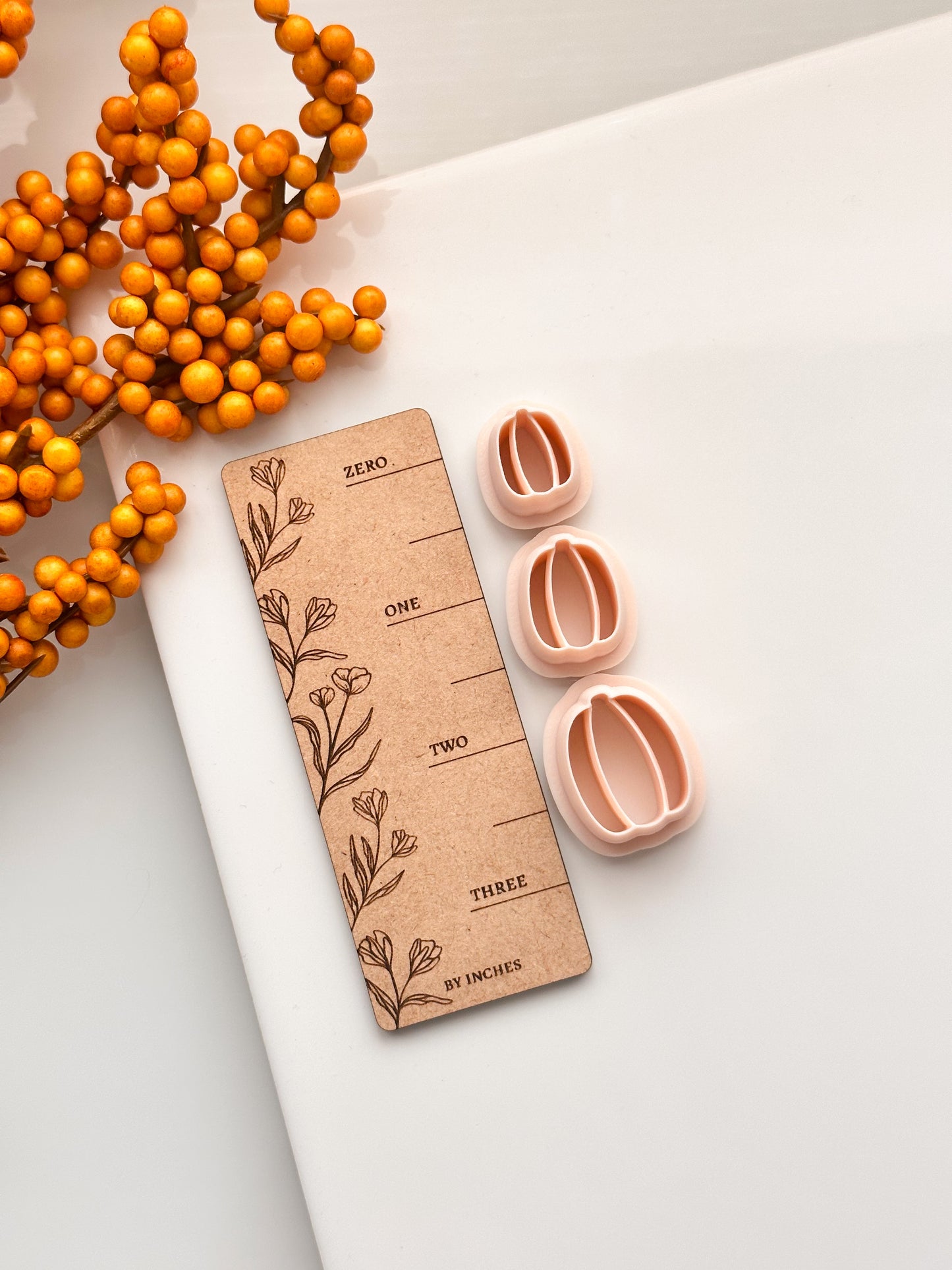 Juego de cortadores de arcilla con forma de calabaza