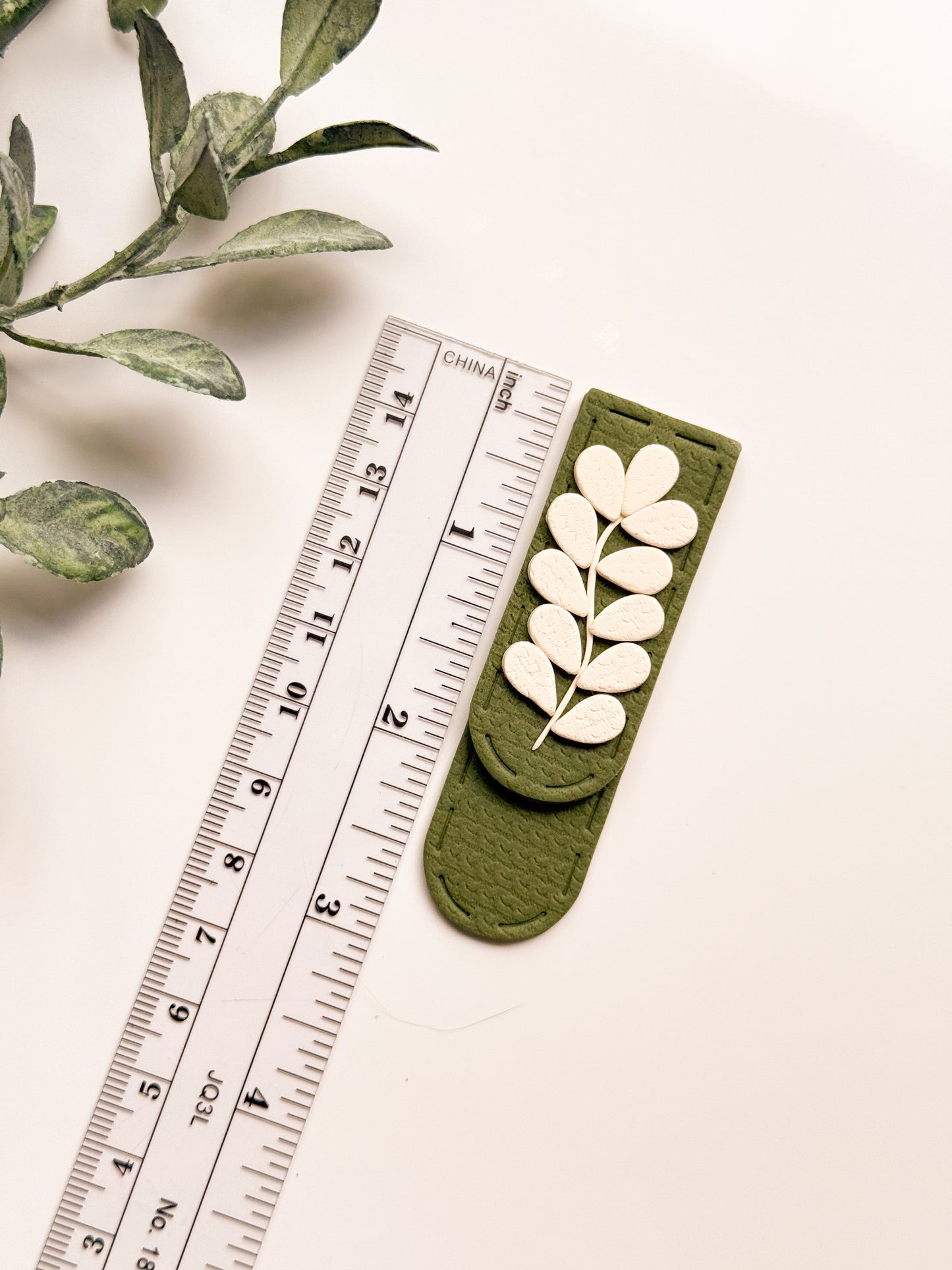 Narrow Stitched Stack Bookmark Clay Cutter