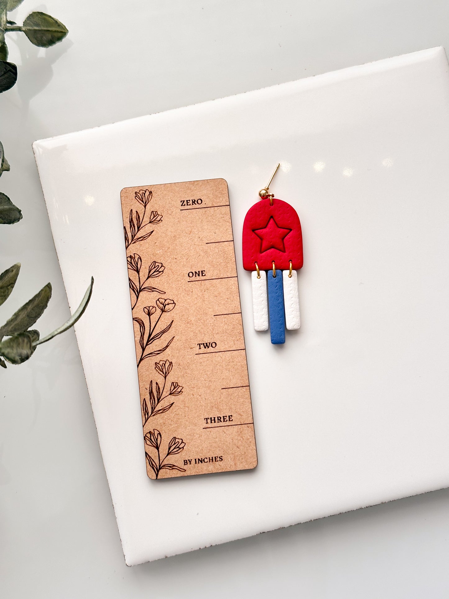 Patriotic Dangle Clay Cutter Set - Drill Guides