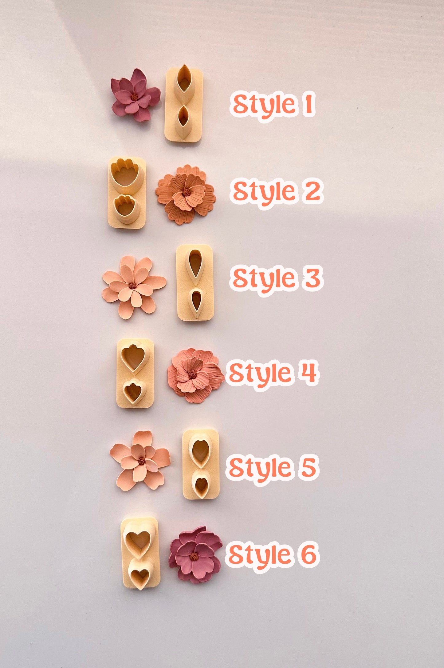 Emporte-pièces XL Petal Duo Plates pour argile