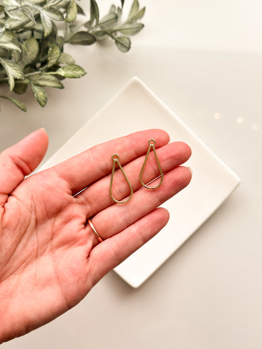 Breloque en forme de larme (2 pièces)