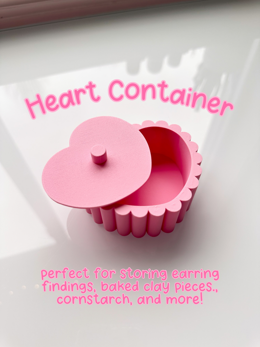 Heart Container 3D Printed