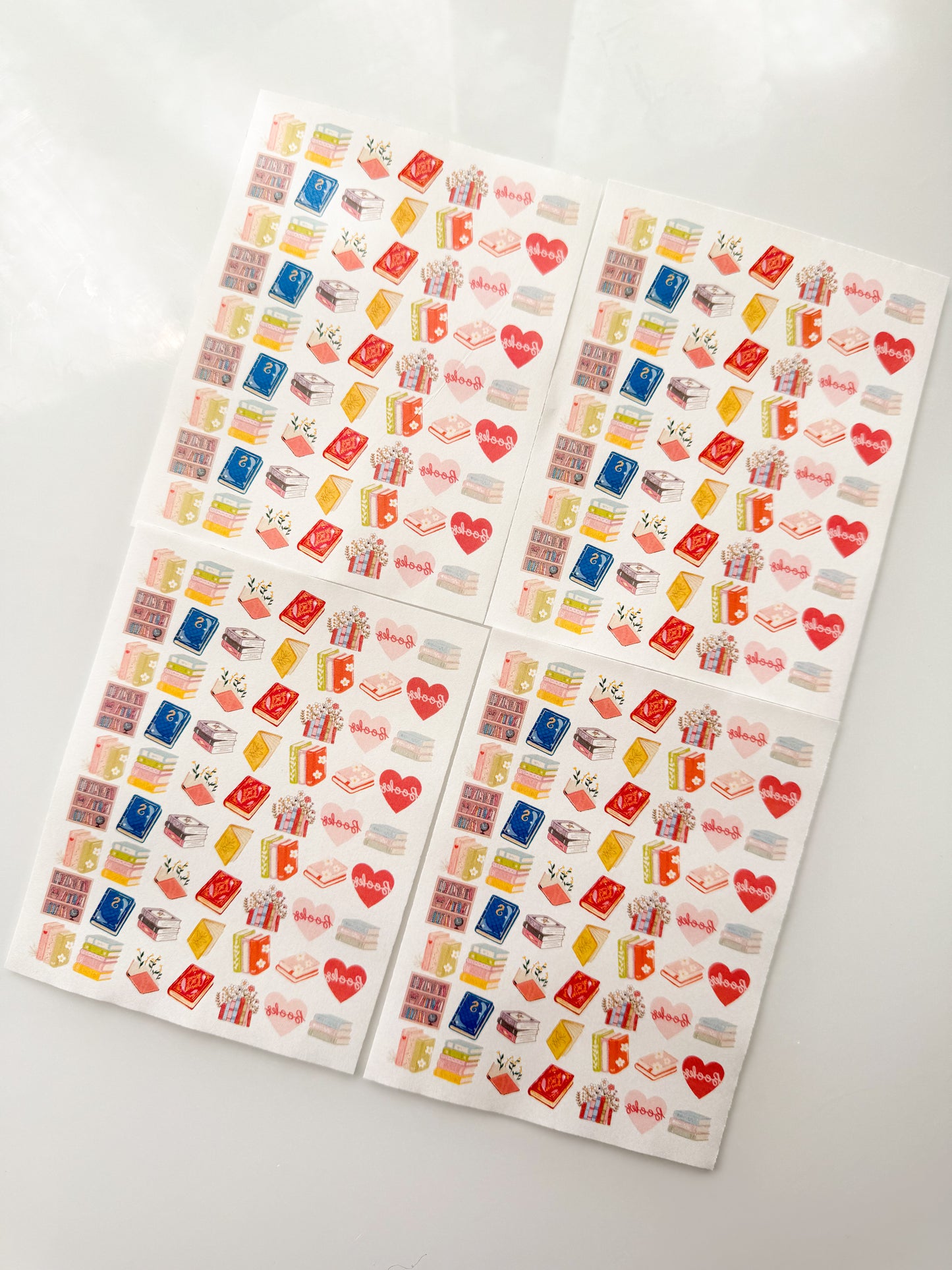 BOOK SINGLES Transfer Sheet Single Or 4 Pack