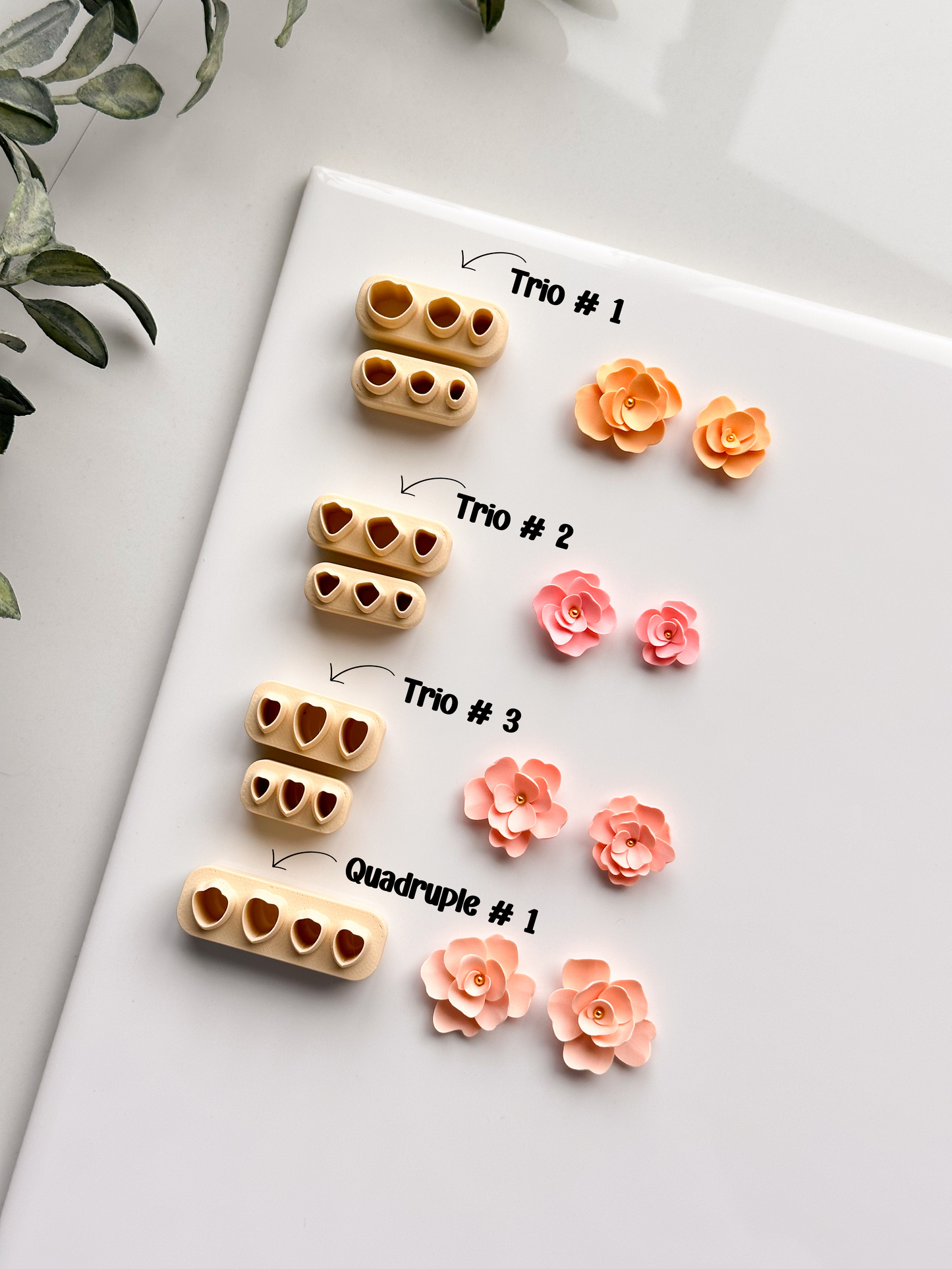 Petal Plates Clay Cutters