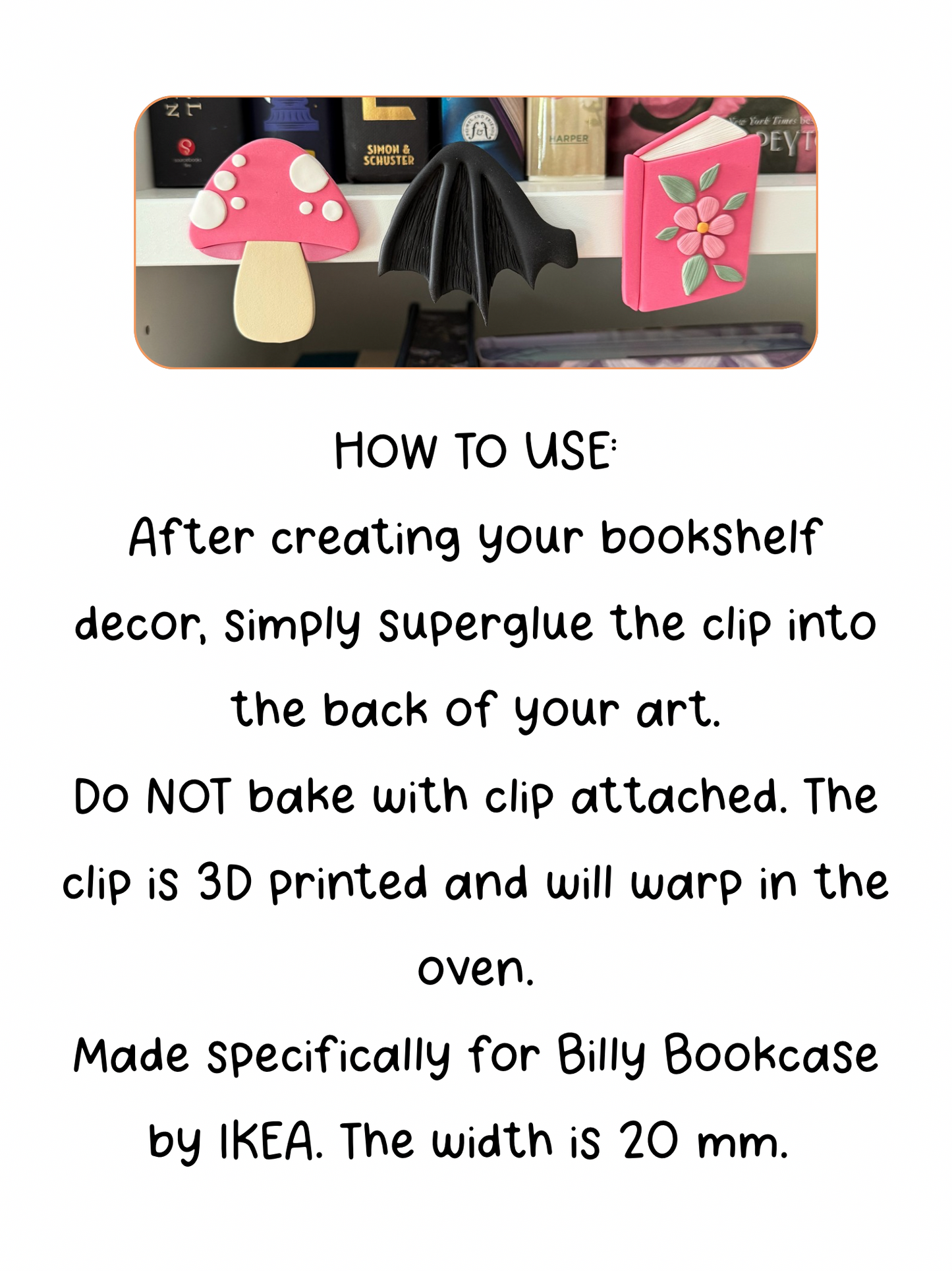 IKEA Bookshelf Clip